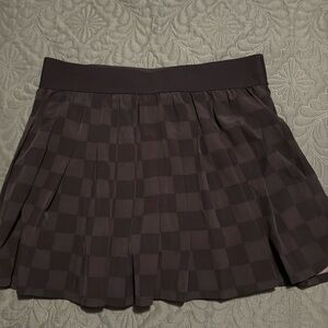Pleated athletic skort